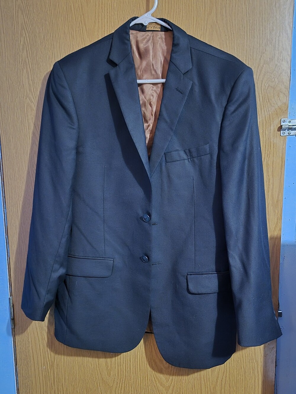 Jos A Bank Joseph Slim FitWool Blazer 38R Black Sport Coat Pants 32×38 Pre Owned